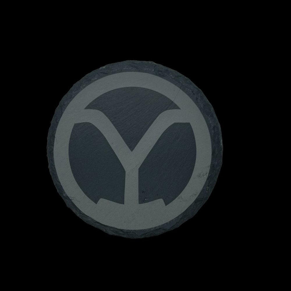 Yellowstone Brand - Round Slate Coaster